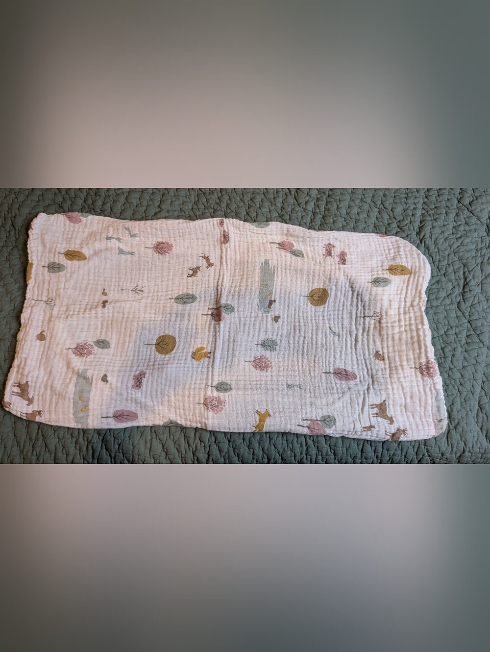 Pottery Barn Organic Cotton Muslin Changing Pad Cover Ducks Pond